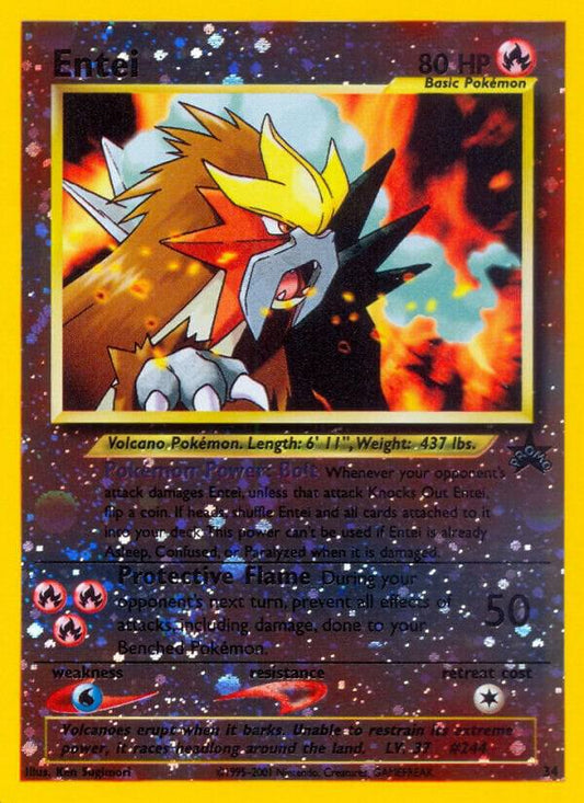 Entei 34/53 - Reverse Holo - Lightly Played