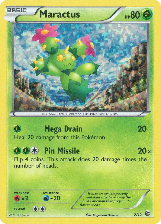 Maractus 2/12 - Holo Rare - Moderately Played