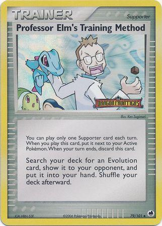 Professor Elm's Training Method (Dragon Frontiers Stamped) 79/101 - Holo