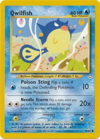 Qwilfish - 49/64 - Common - Unlimited Edition - (VLP)