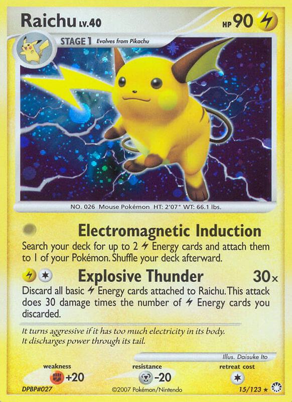 Raichu - 15/123 - Holo Rare - (LP)