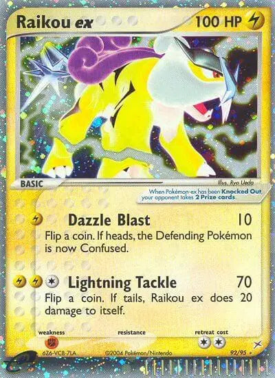 Raikou ex - 92/95 - Ultra Rare Holo