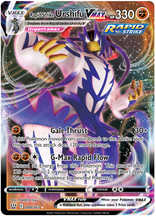 Rapid Strike Urshifu VMAX - 088/163 - Ultra Rare