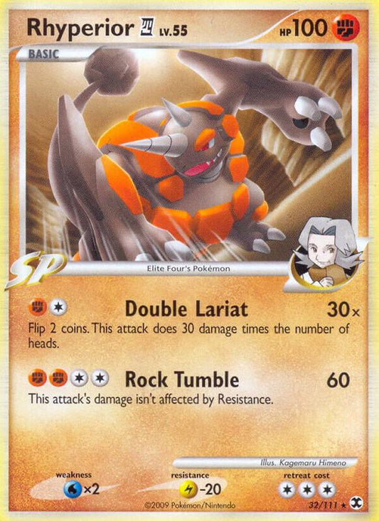 Rhyperior E4 - 32/111 (DPPt Rising Rivals) - Deck Exclusive Holo