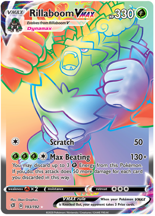 Rillaboom VMAX - 193/192 - Secret Rare