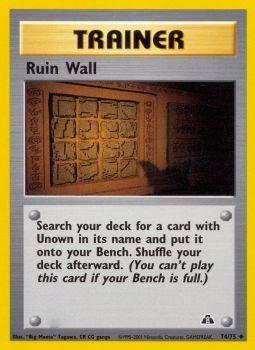 Ruin Wall - 74/75 - Uncommon - Unlimited Edition - (NM)