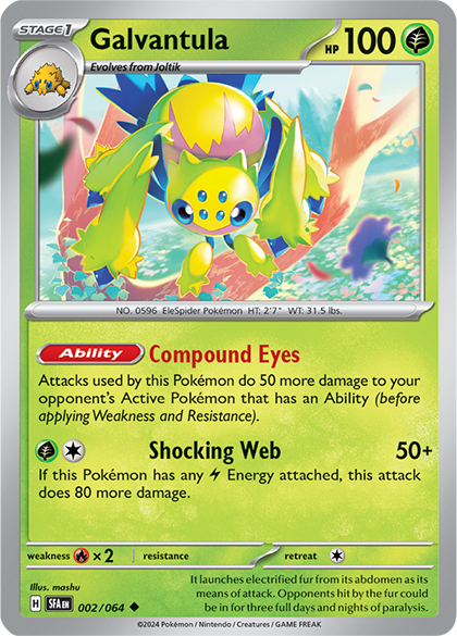 Galvantula - 002/064 - Uncommon - Reverse Holo