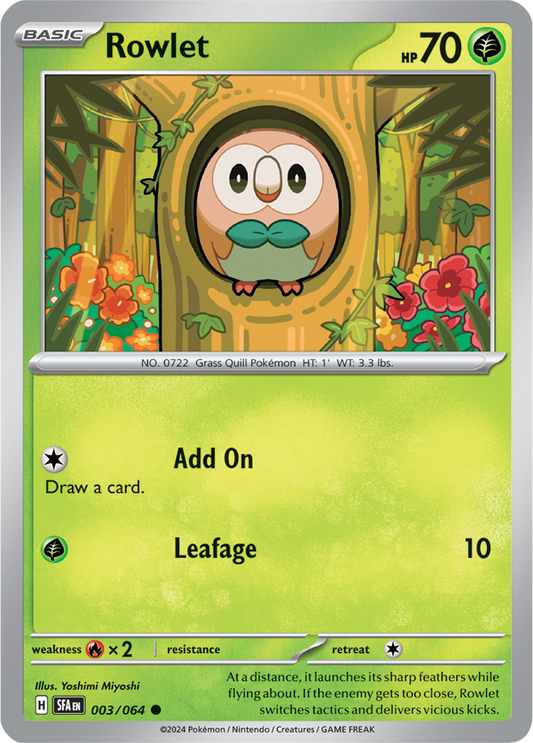 Rowlet - 003/064 - Common - Reverse Holo