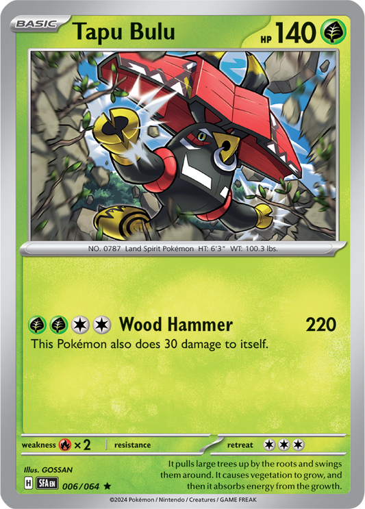 Tapu Bulu - 006/064 - Rare - Reverse Holo