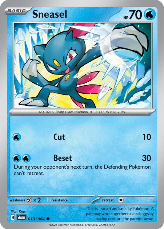 Sneasel - 013/064 - Common - Reverse Holo