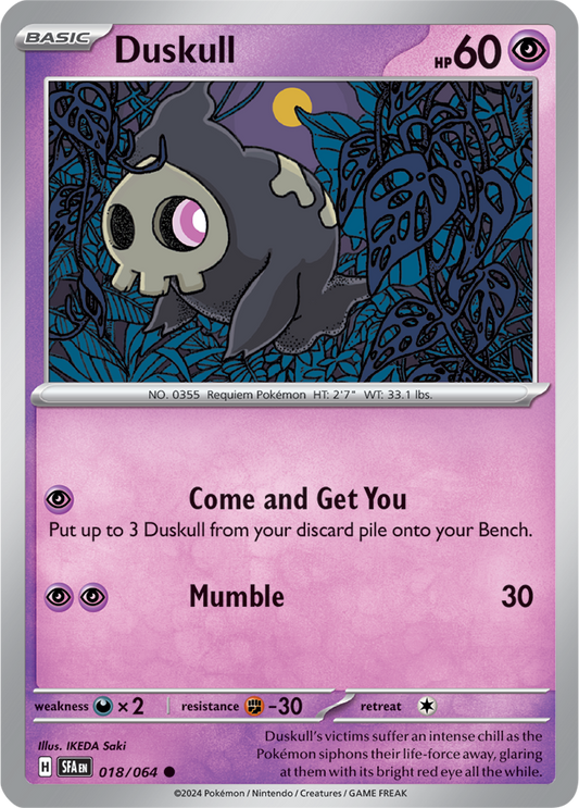 Duskull - 018/064 - Common - Reverse Holo