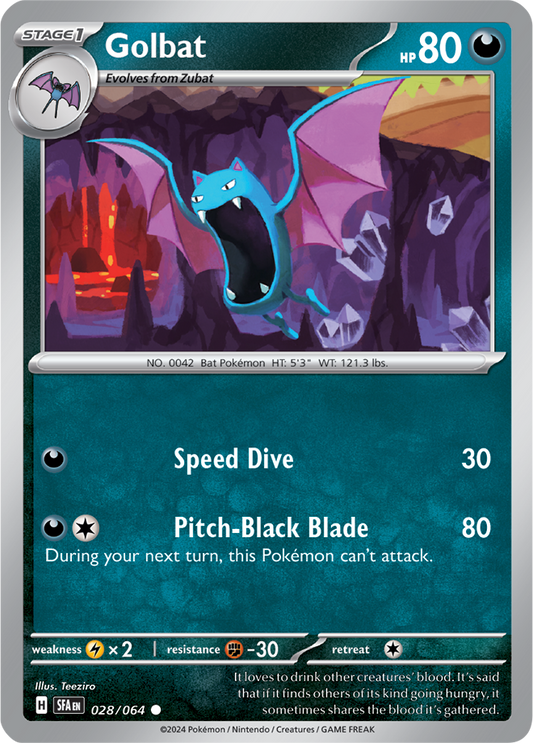 Golbat - 028/064 - Common - Reverse Holo