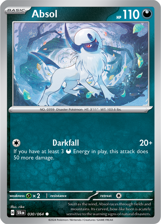 Absol - 030/064 - Common - Reverse Holo
