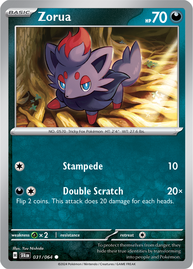 Zorua - 031/064 - Common - Reverse Holo