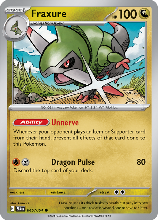 Fraxure - 045/064 - Common - Reverse Holo