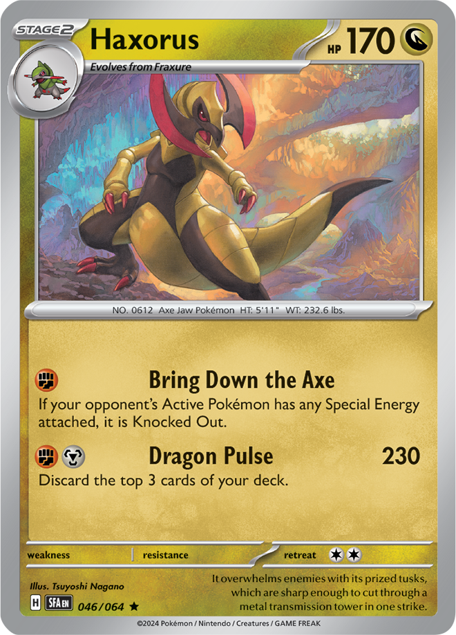 Haxorus - 046/064 - Rare - Reverse Holo