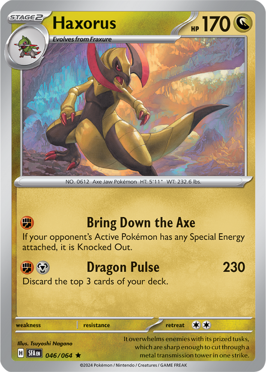 Haxorus - 046/064 - Rare - Reverse Holo