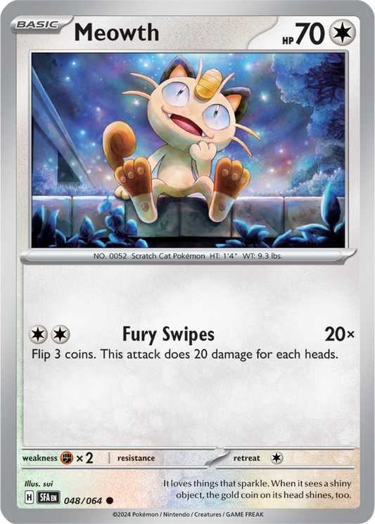 Meowth - 048/064 - Common - Reverse Holo