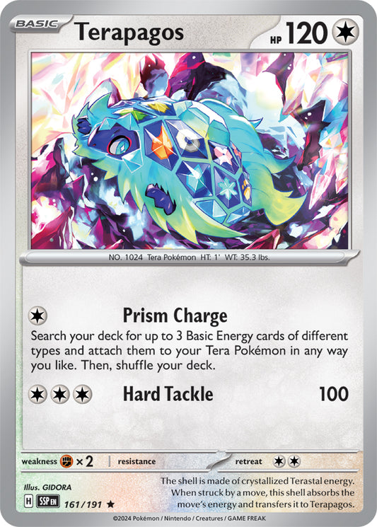 Terapagos - 161/191 - Rare - Reverse Holo