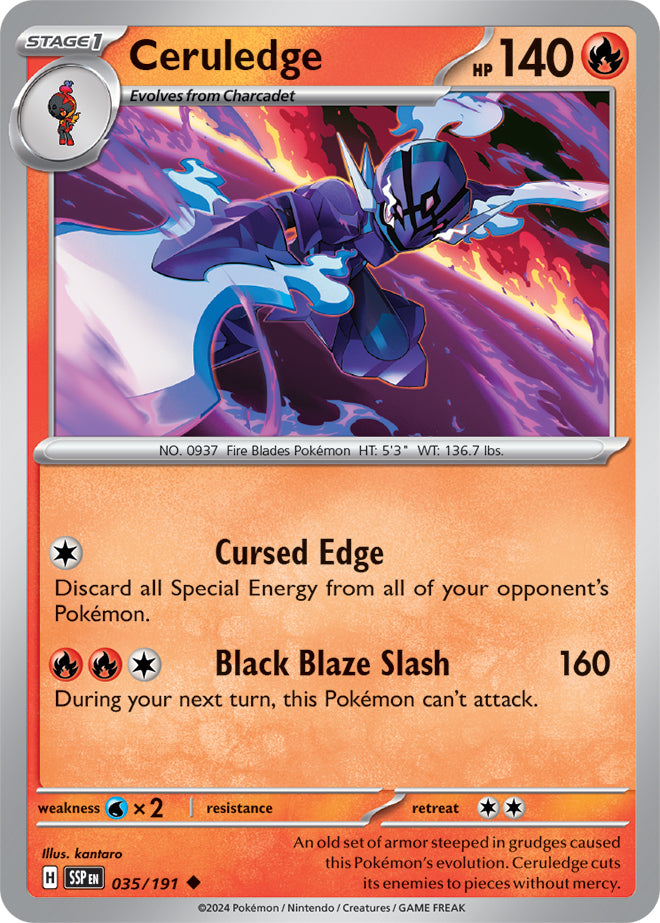 Ceruledge - 035/191 - Uncommon - Reverse Holo