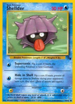 Shellder - 54/62 - Common - Unlimited Edition - (NM)