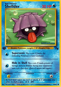 Shellder - 54/62 - Common - 1st Edition - (NM)