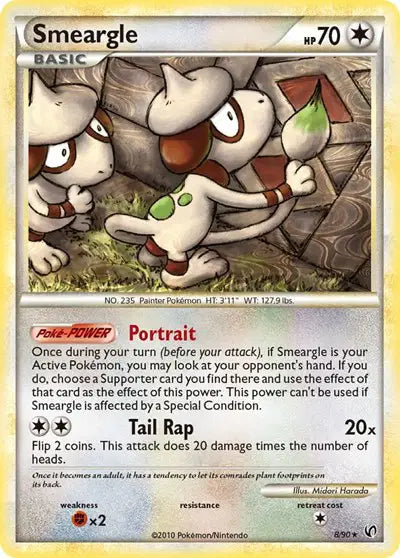 Smeargle - 8/90 - Holo Rare