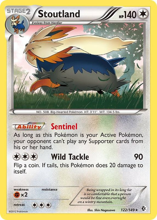 Stoutland 122/149 - Holo Rare - Reverse Holo