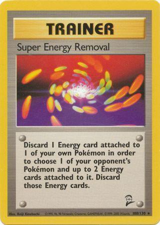Super Energy Removal - 108/130 - Rare - Unlimited Edition - (NM)
