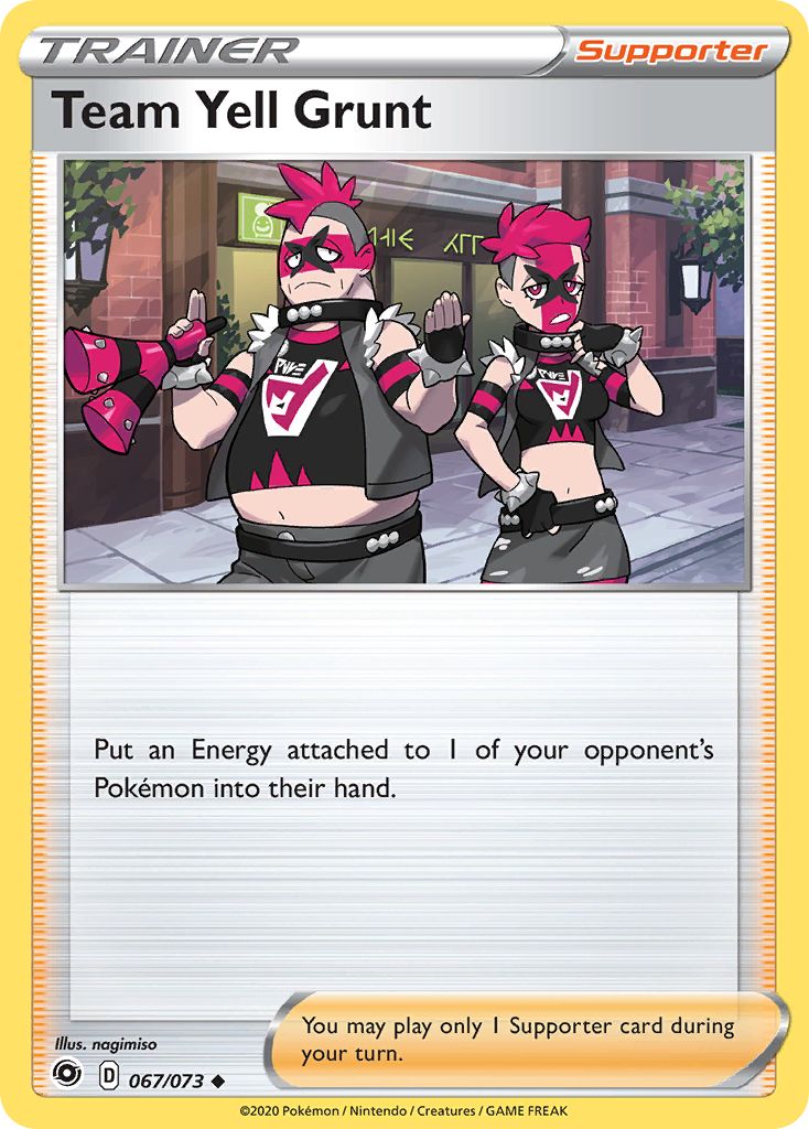 Team Yell Grunt - 067/073 - Uncommon