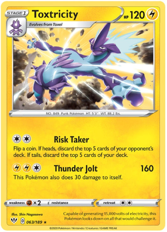 Toxtricity - 063/189 - Holo Rare
