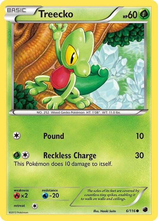 Treecko 6/116 - Common - Reverse Holo