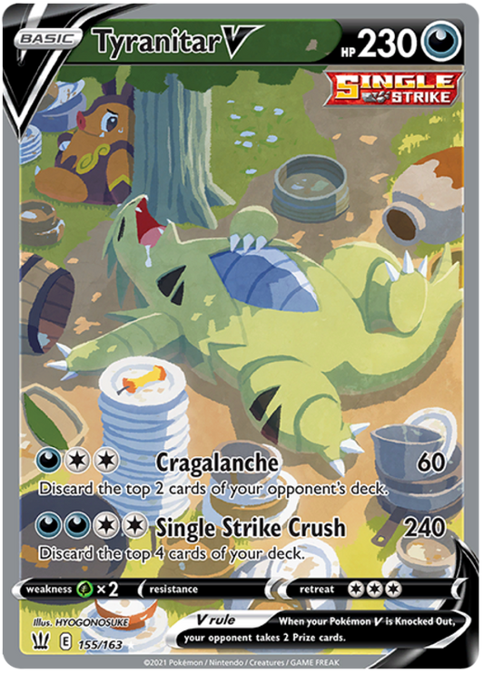Tyranitar V - 155/163 - Alternate Art Ultra Rare