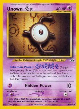 Unown [E] - 67/75 - Common - Unlimited Edition - (LP)