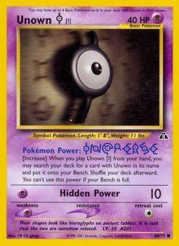 Unown [I] - 68/75 - Common - Unlimited Edition - (VLP)