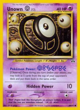 Unown [O] - 69/75 - Common - Unlimited Edition - (VLP)