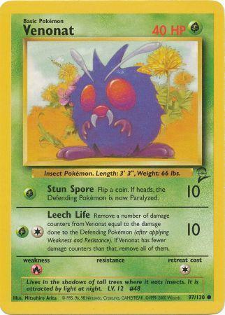 Venonat - 097/130 - Common - Unlimited Edition - (NM)