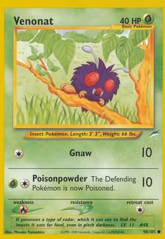 Venonat - 090/105 - Common - Unlimited Edition - (VLP)