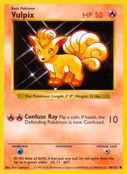 Vulpix - 068/102 - Common - Shadowless - (LP)