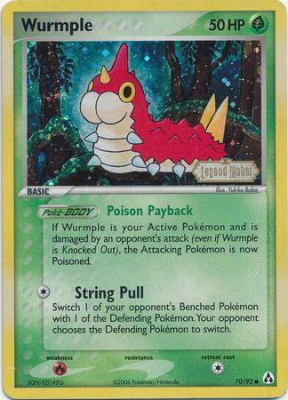 Wurmple (Stamped) - 70/92 - Reverse Holo - (DMG)