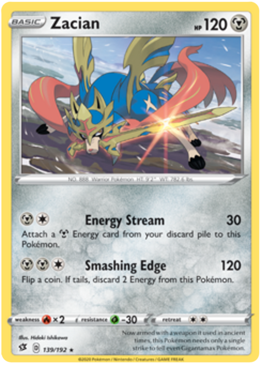 Zacian - 139/192 - Rare