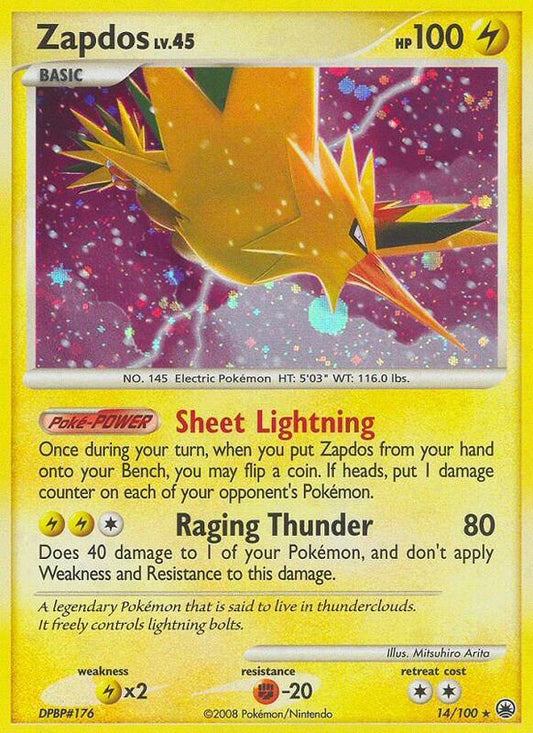Zapdos - 14/100 - Holo Rare - (MP)