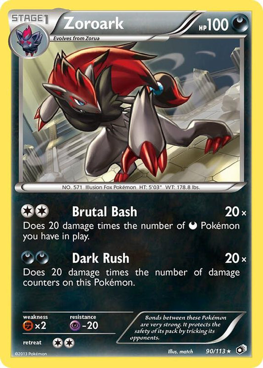 Zoroark 90/113 - Holo Rare - Reverse Holo