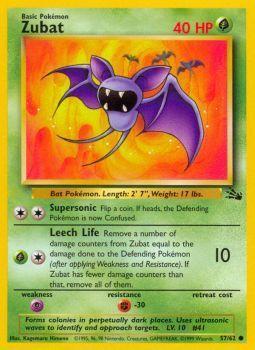 Zubat - 57/62 - Common - Unlimited Edition - (NM)