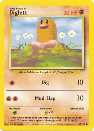 Diglett 47/102 - Damaged
