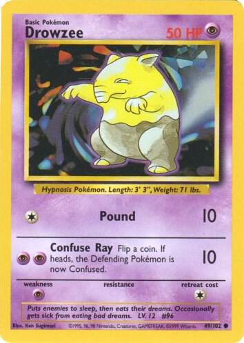 Drowzee 49/102 - Damaged