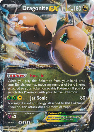 Dragonite EX - 74/111 - Ultra Rare