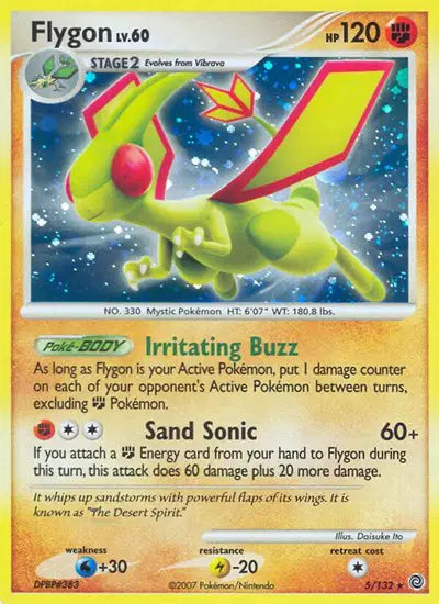 Flygon Lv.60 - 5/132 - Holo Rare - Reverse Holo - (LP)