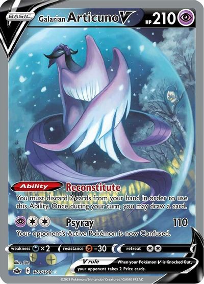 Galarian Articuno V - 170/198 - Alternate Art Ultra Rare