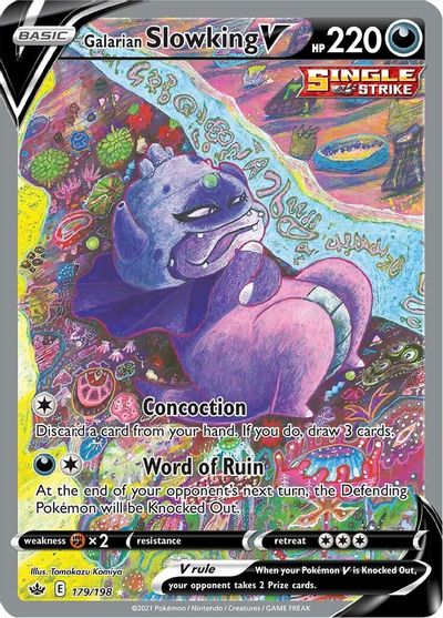 Galarian Slowking V - 179/198 - Alternate Art Ultra Rare